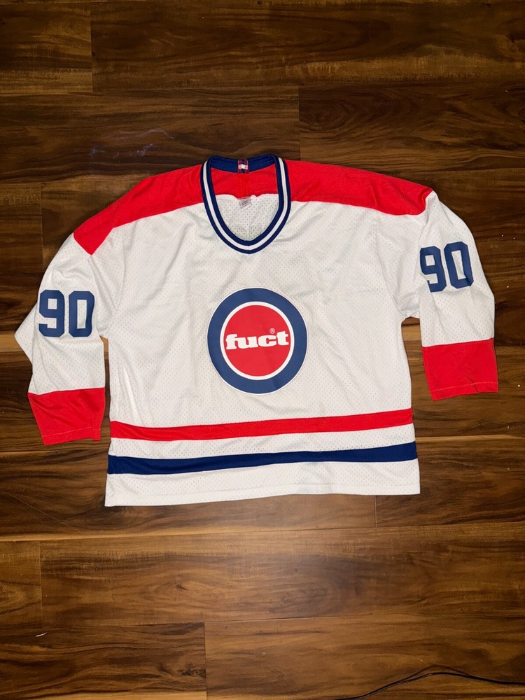 🔥 FUCT Hockey Jersey - Edmonton Oilers Colorway - Size Large - Rare Streetwear