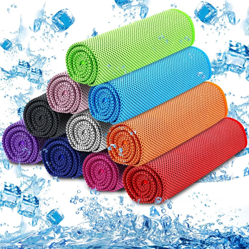 6-Pack Cooling Ice Towel Neck Wrap for Sports Running Gym Workout Cool Down