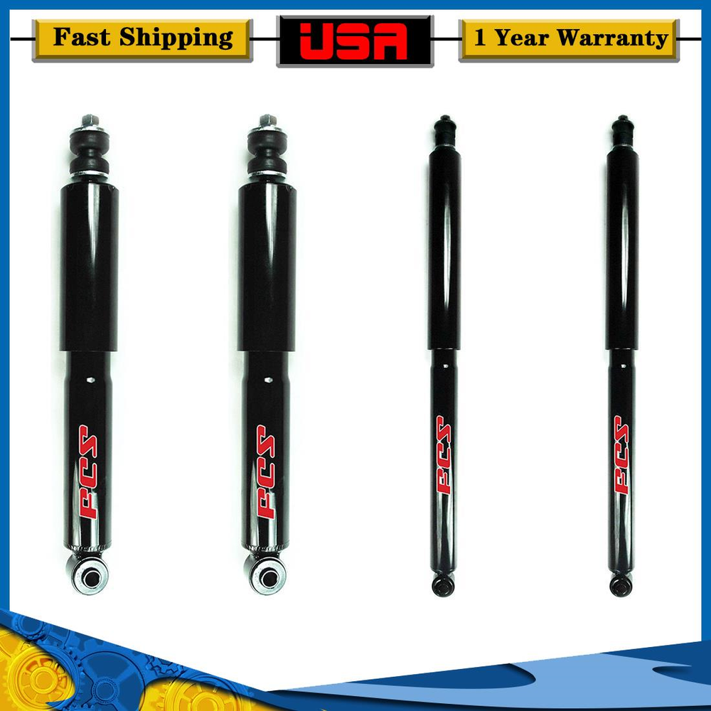 FCS Front & Rear 4PCS Shock Absorber Set Fits 1997-2003 Ford F150 4x4 4WD