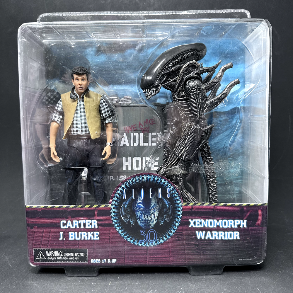 NECA Aliens 30th Anniv Carter Burke & Xenomorph Warrior 2-Pack MIB