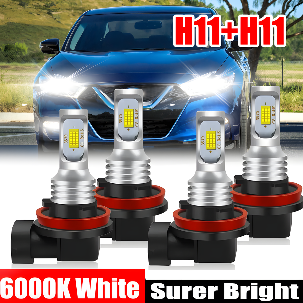 2016-2018 Nissan Maxima LED Headlight & Fog Light Combo 6000K Bulbs