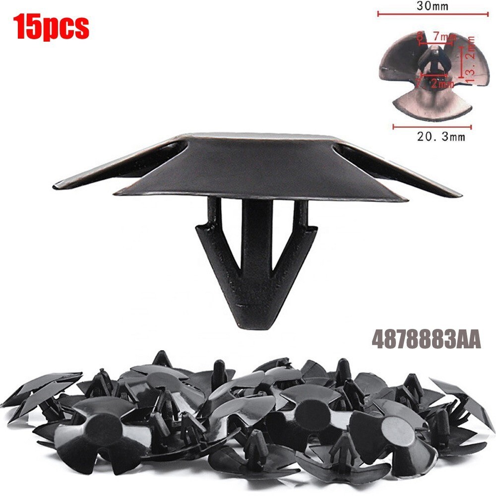 15 X Replacement Hood Insulation Retainer Clips For-4878883AA For-Dodge