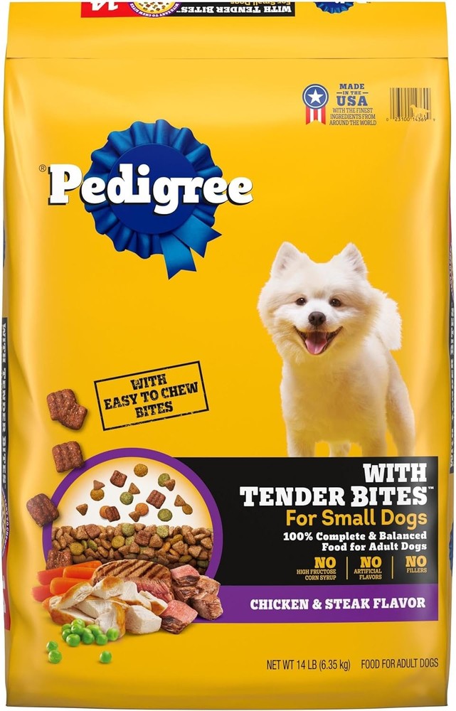 Pedigree Small Breed Adult Dry Dog Food 14 lb