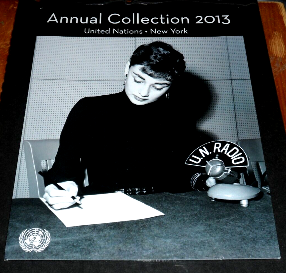 U.N. 2013, NEW YORK, ANNUAL SOUVENIR FOLDER, WITH STAMPS WITH MOUNTS, NICE LQQK