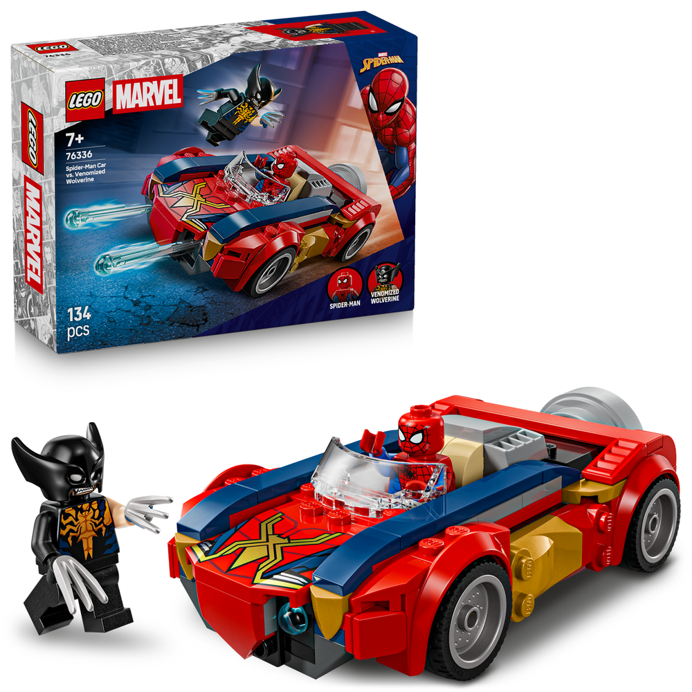 LEGO Marvel Spider-Man Car vs. Venomized Wolverine (76336)