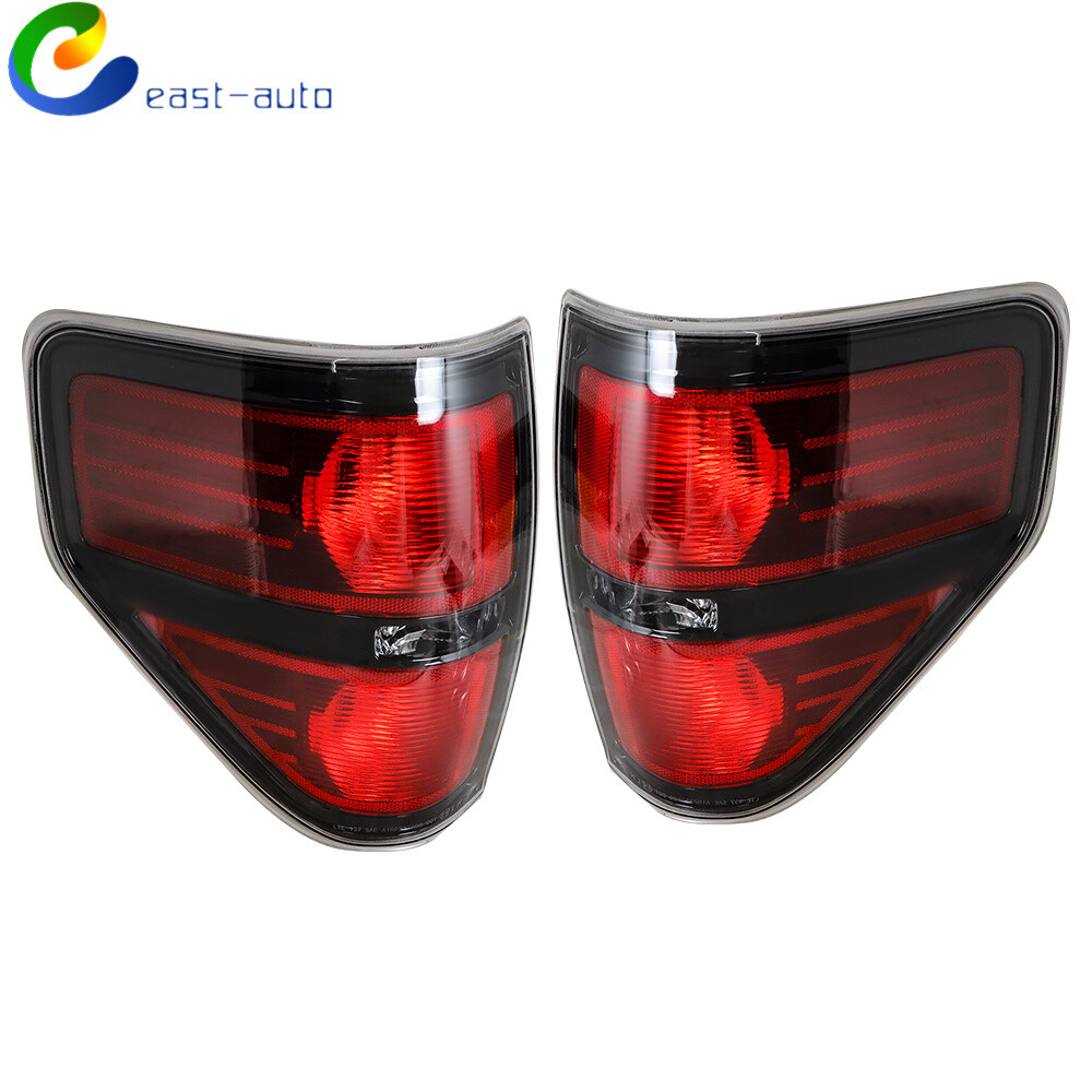 2009-2014 Ford F-150 Pickup Truck Tail Lights & Brake Lamps Pair