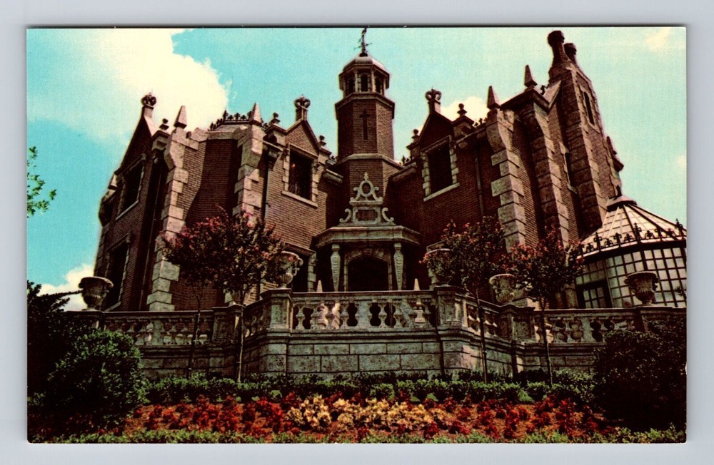 Vintage Walt Disney World Haunted Mansion Postcard Orlando Florida
