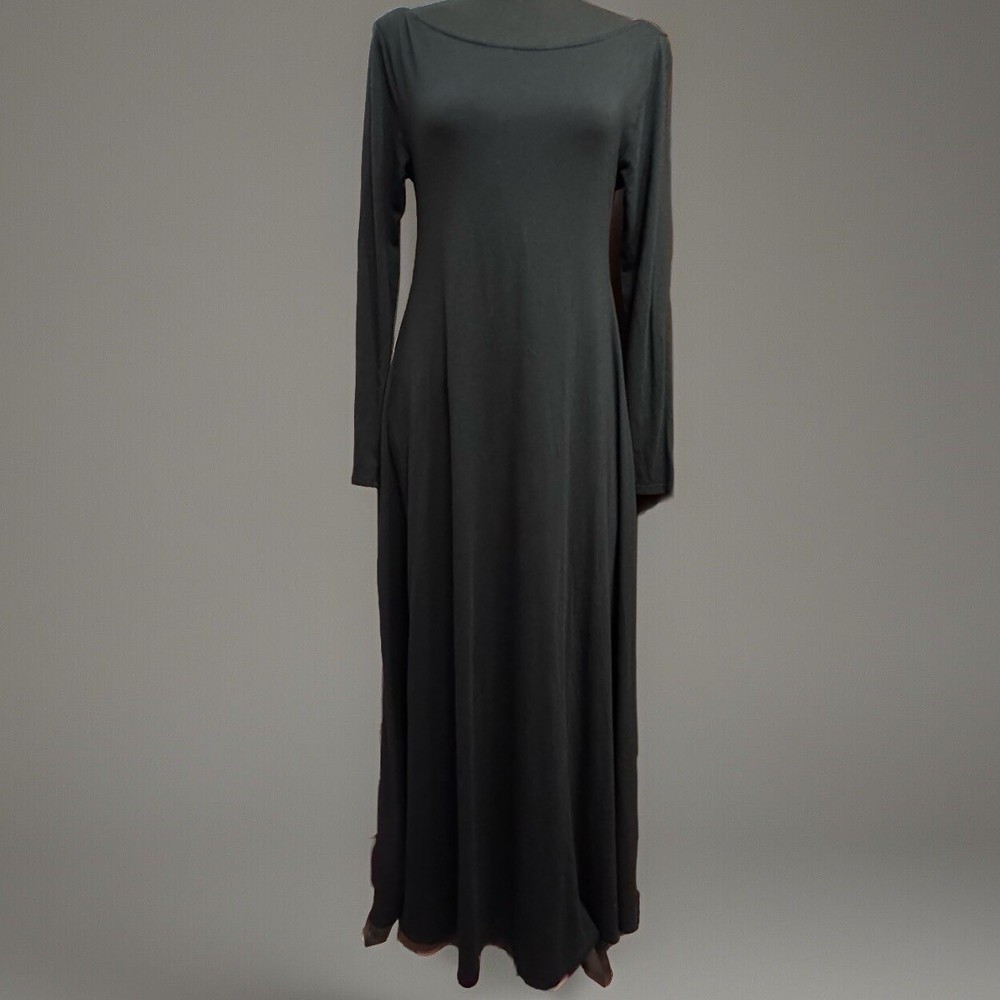 Soft Surroundings Dress Medium Maxi Minimalist Cozy Pima Modal Office Casual