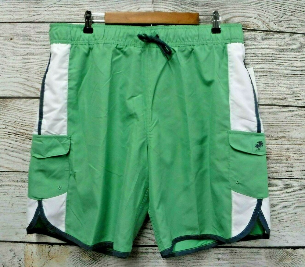 Trunks Swim Mens Size XLarge Grass Lagoon Dante Swim Trunk Shorts New