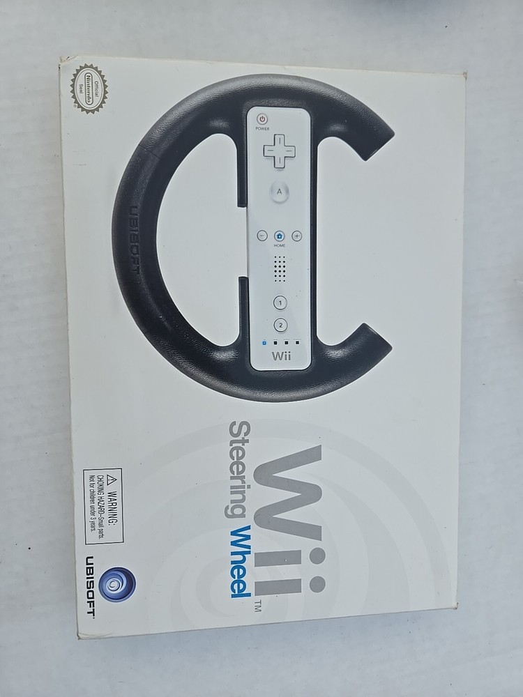 Ubisoft Steering Wheel For Nintendo Wii - Black