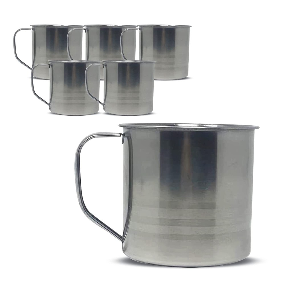 Pack of 6 Camping Coffee Mug Drinking Soup Cup (12 OZ)