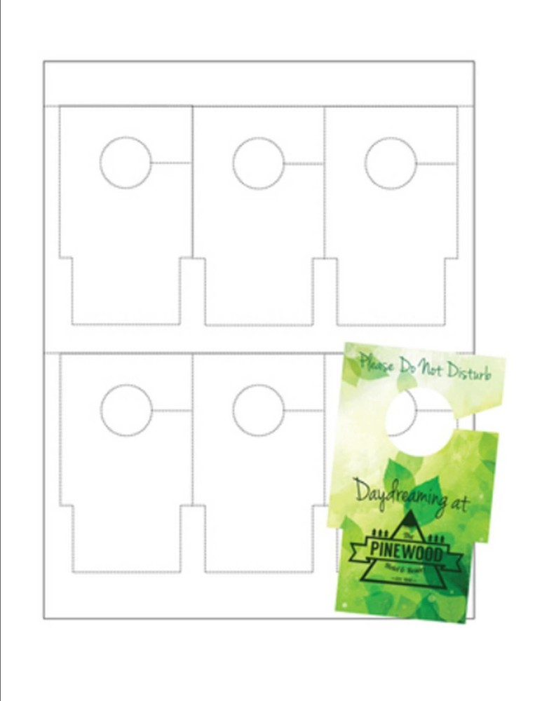 No-Tear Waterproof Printable Key-Slot Tags - 8.5x11 White 8-Mil Paper - 25 Sheets - 6-Up Design