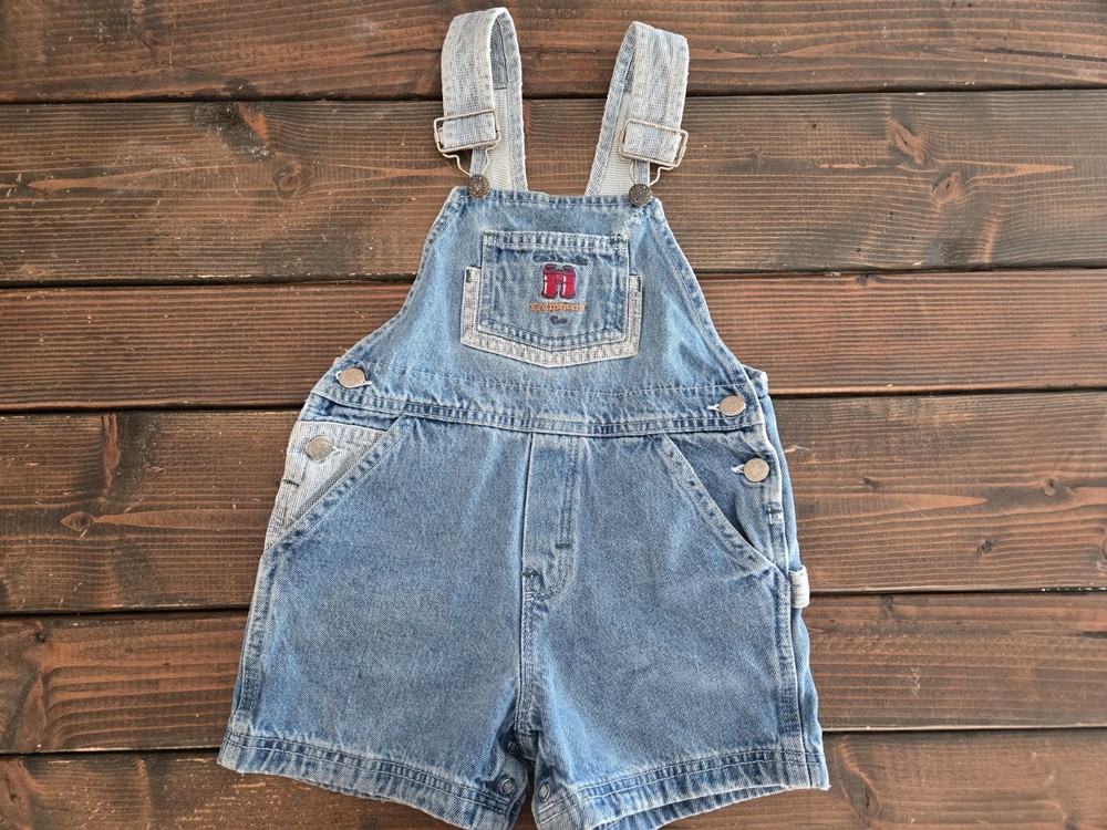 Vintage OshKosh B'gosh Overalls Toddler 3T Blue Denim VESTBAK Made USA Kids