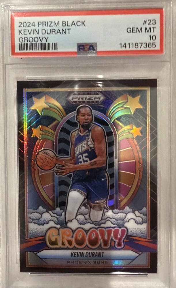 2024-25 Panini Prizm Black Kevin Durant - Groovy Case Hit. PSA 10.