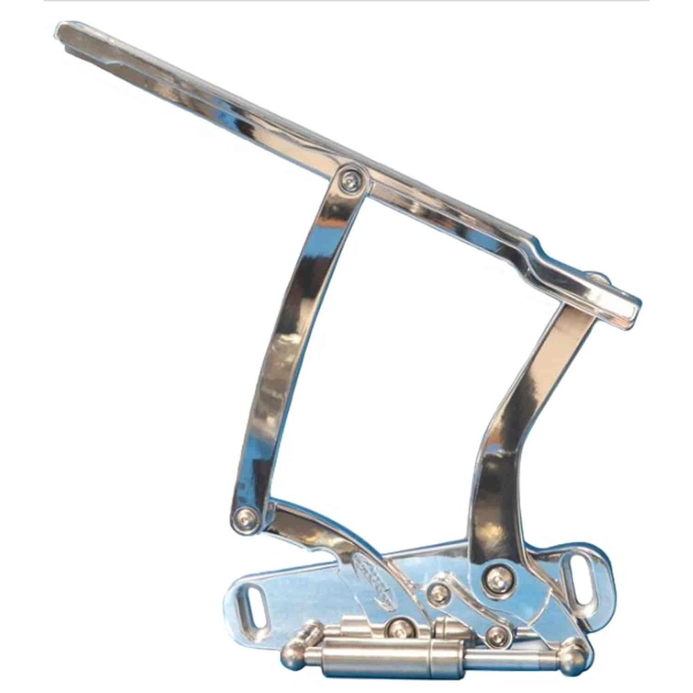 Eddie Motorsports MS149-47CL Billet Hood Hinges 1970-1972 Monte Carlo Clear Coat