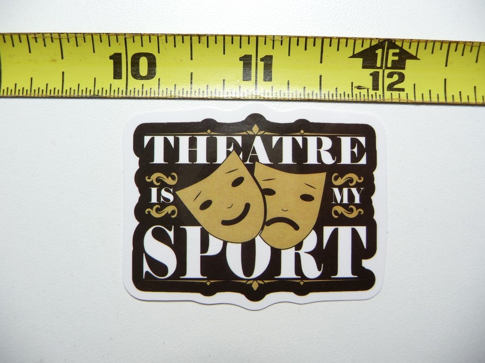 Theatre Acting Stage Play Masks Sticker Decal - My Sport Drama Art