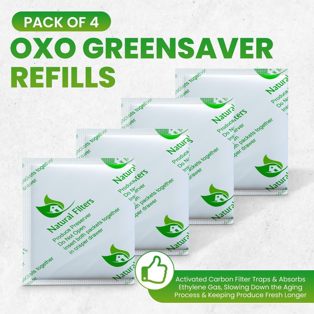 OXO Good Grips GreenSaver 4-Pack Carbon Filters – 1-Year Supply  -image