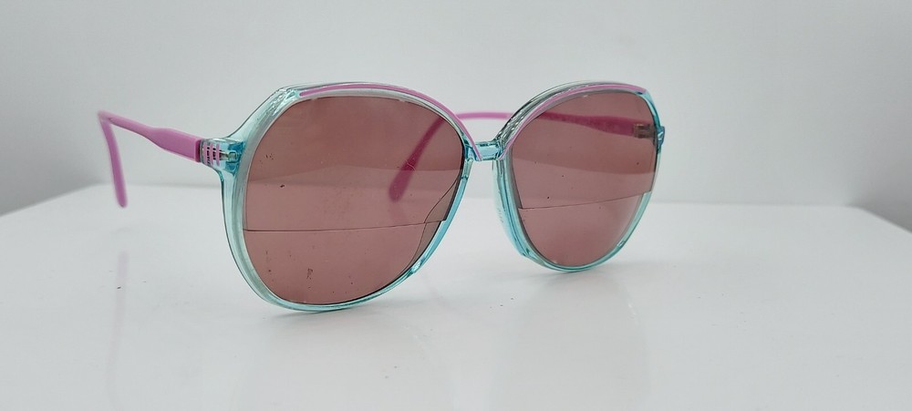 Vintage Rodenstock Young Look 243 Green Purple Oval Sunglasses FRAMES ONLY