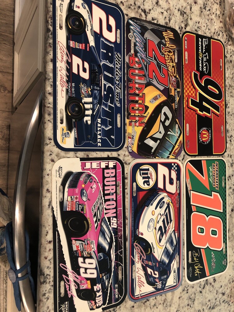 6 NASCAR-Themed License Plates for Racing Fans