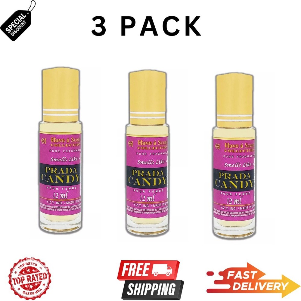 Prada Candy 12 ml Roll-On Body Oil for Women - Limited Time 3-Pack-image