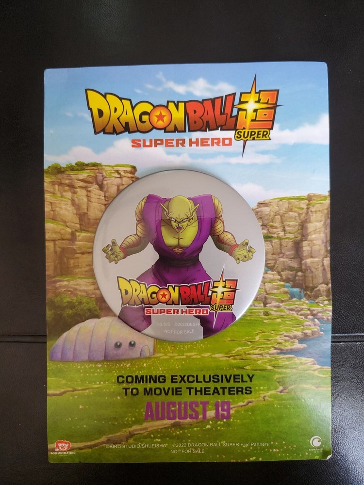 SDCC 2022 Dragon Ball Super Hero Movie Promo Button San Diego Comic Con