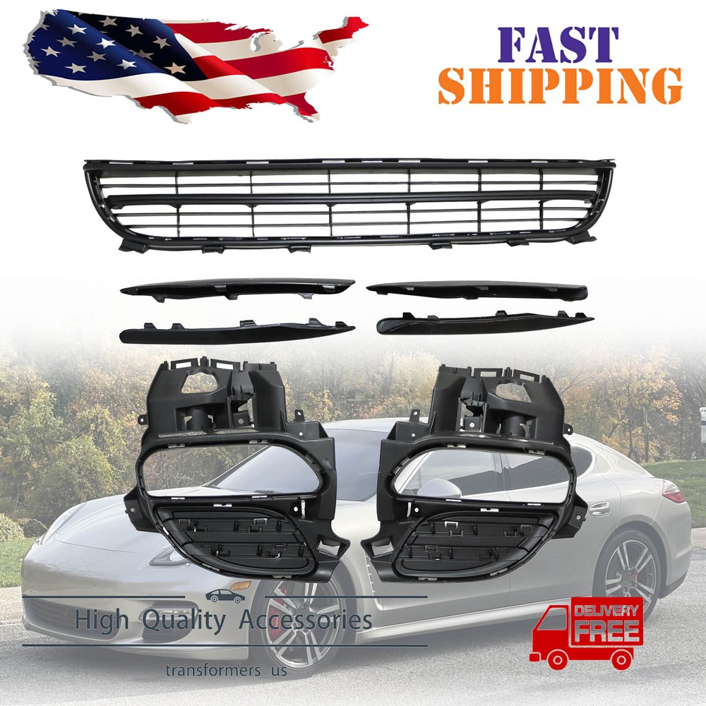 Front Bumper Grille Body Kit Fit For Porsche Panamera 2010 2011 2012 2013 New