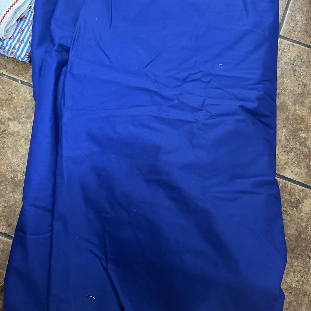 Royal Blue 58-Inch Wide Cotton Poplin Fabric Sold by Yard