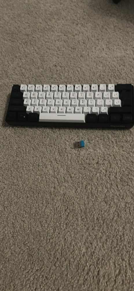 Brand new white and black mechanical gaming keyboard