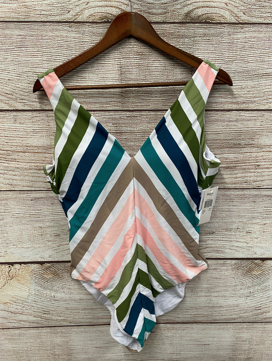 Raisins Curve Slimming Swimsuit Womens Size 18W Striped One Peice Swimsuit New