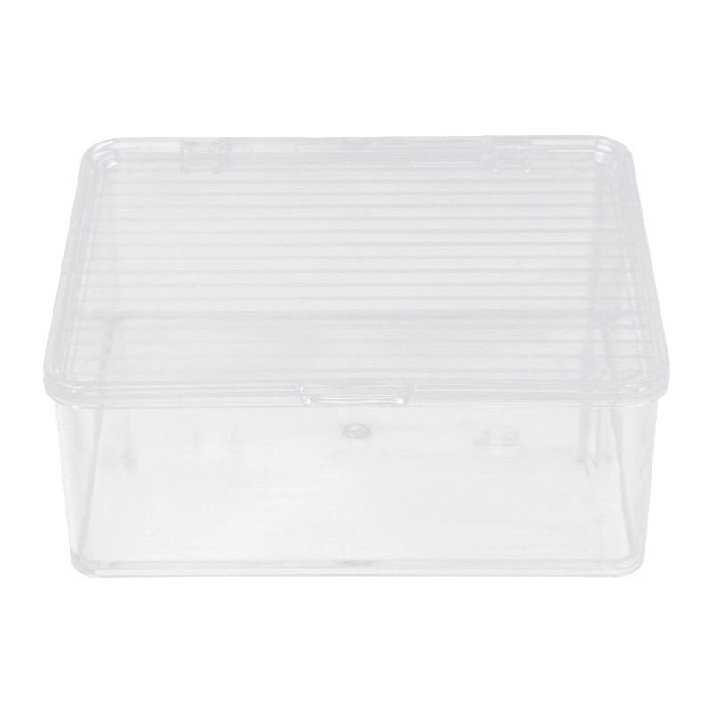 Stackable Clear Tea Storage Container with Lid for Space Saving