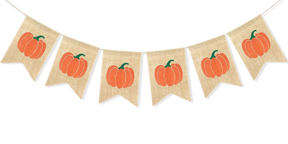Uniwess Pumpkin Banner Happy Fall Yall Garland Thanksgiving Decor Autumn Harvest Party Home Decor