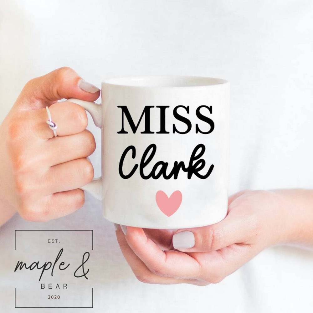 Personalised Teacher Mug Thank You Teacher Gift Present For Teacher End Of Term