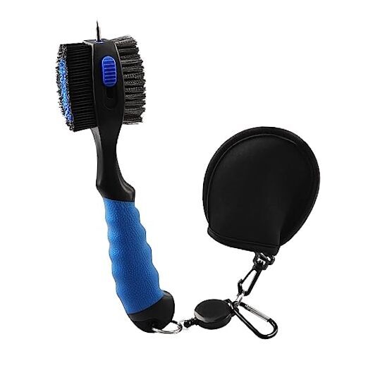 Oversized Blue Golf Club Brush Cleaner for Golf Bag  