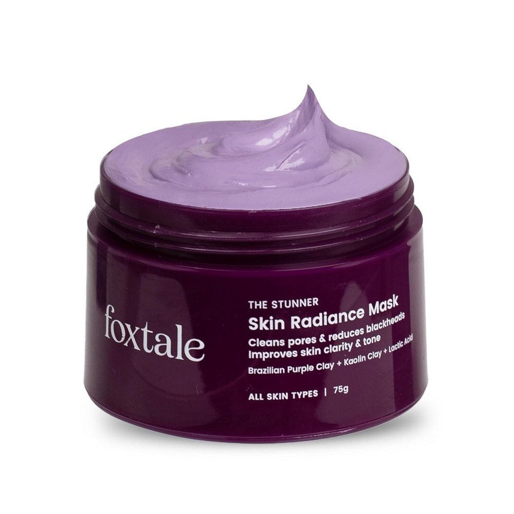 Foxtale Brightening Clay Mask with Lactic Acid for Glowing Skin