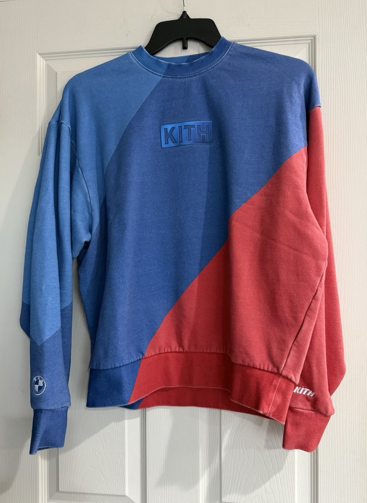 Kith Cyber Monday BMW Crewneck Red Blue XS Worn Twice No Restock-image