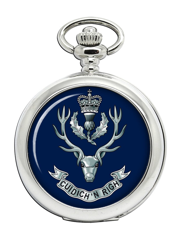 British Army The Highlanders Vintage Military Pocket Watch  