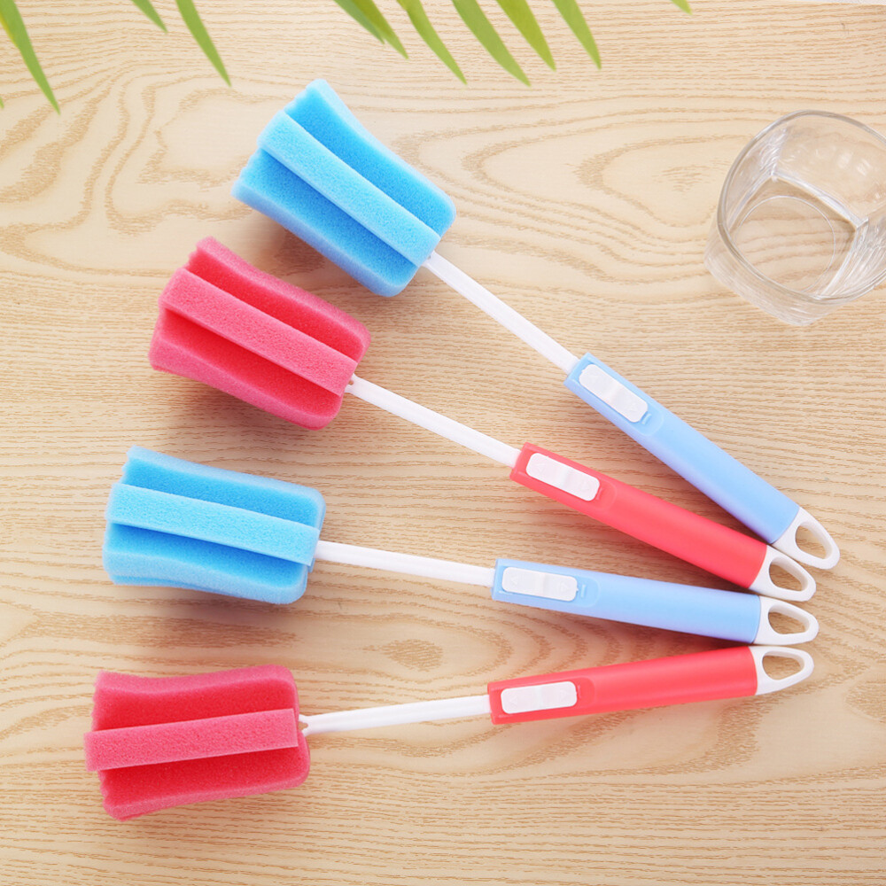 3 Pcs Bottle Brushes for Cleaning Wine Glass Sponge Material