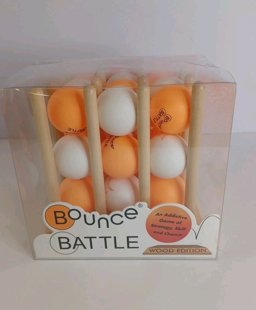 Bounce Battle White and Orange Ping Pong Ball Bouncing Game