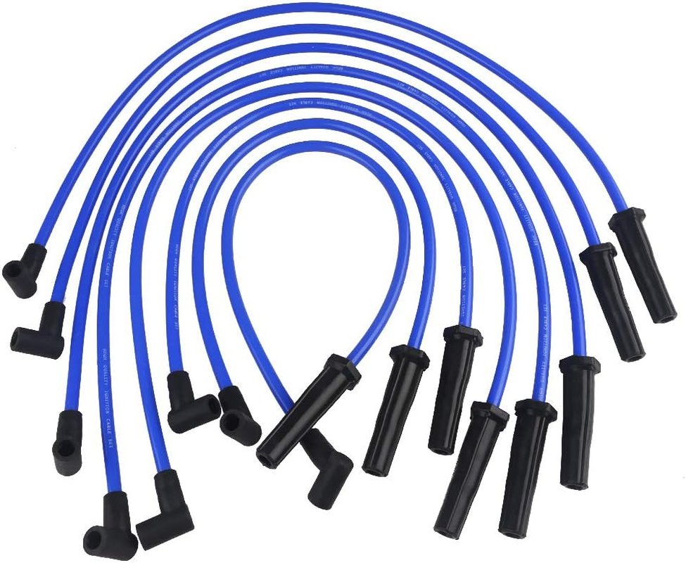 High Performance Spark Plug Wires for Ford Big Block Engines BBF HEI 10.5mm