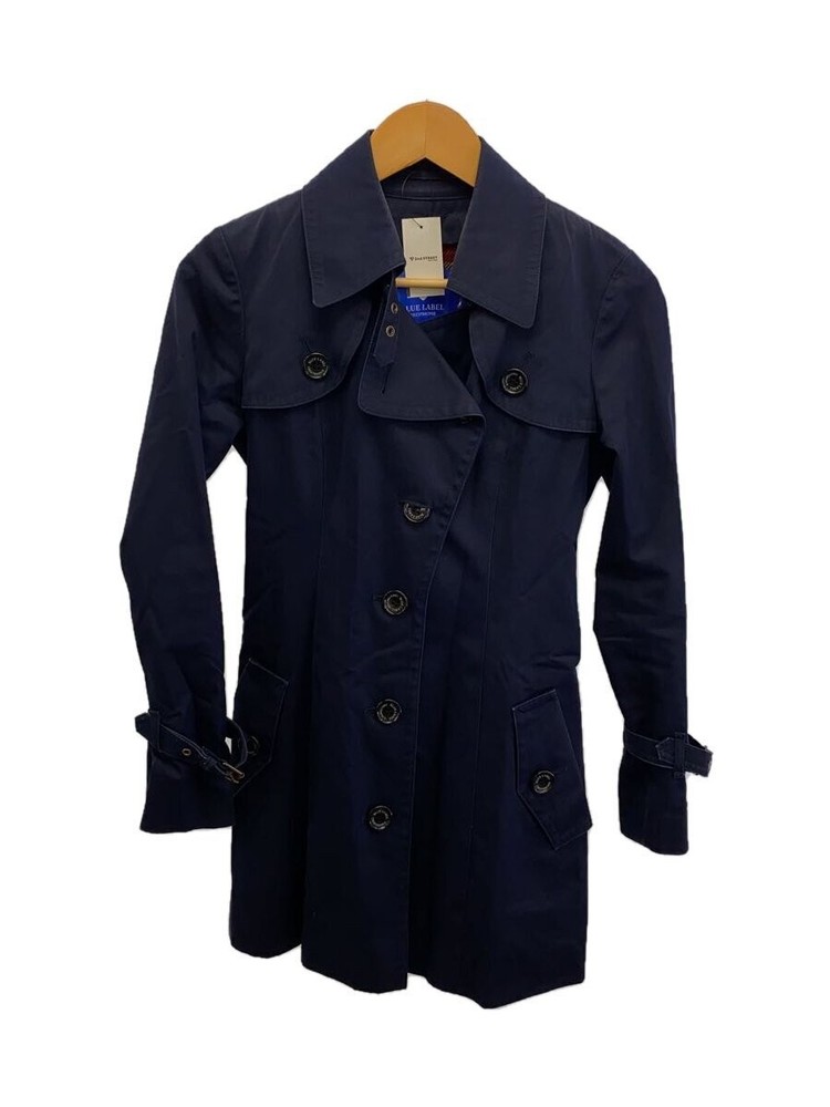 Blue Label Crestbridge Trench Coat/38/Cotton/Nvy/Plain/55A01-400-29//  2274