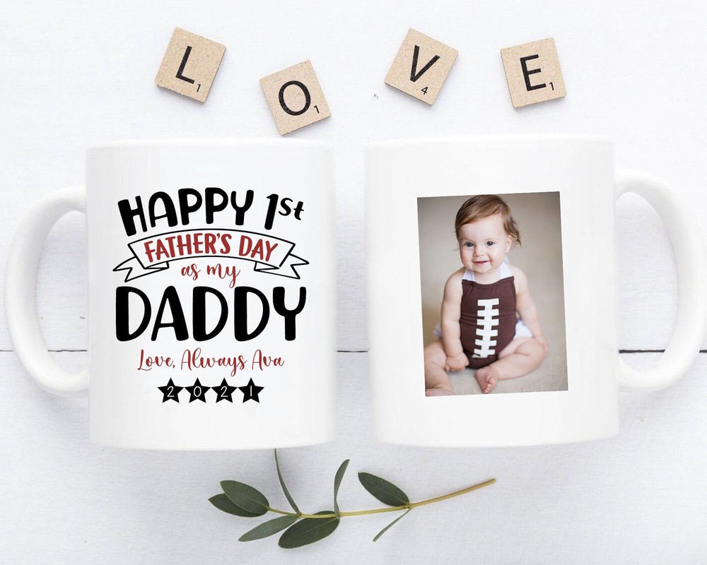 Personalized Daddy Mug Happy 1st Father's Day Mug Gift For Father First Time Dad