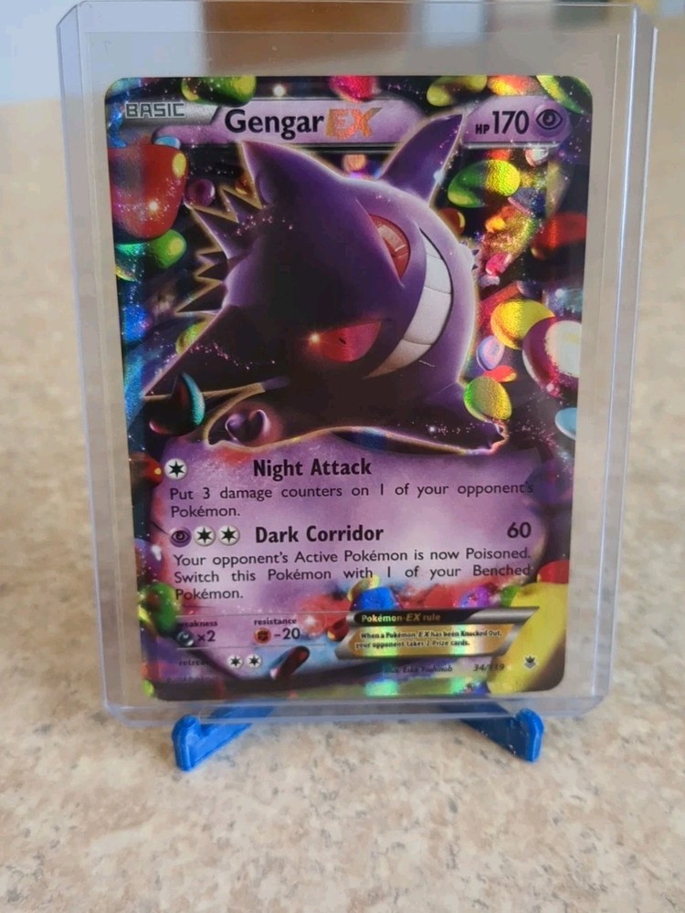 Gengar EX 34/119 Ultra Rare Holo Pokemon Card XY Phantom Forces