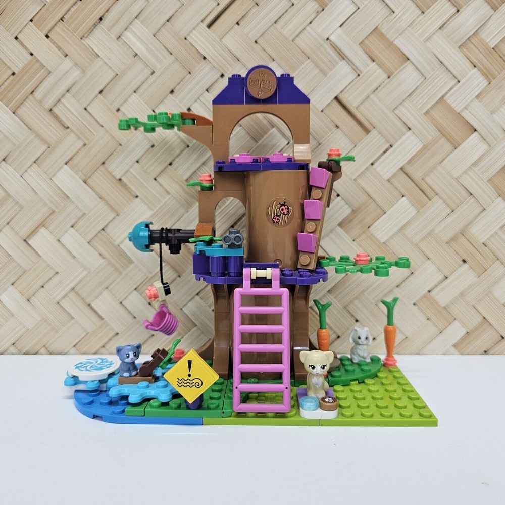 LEGO Friends Vet Clinic Ambulance 41445 with Cat Bunny Kitten Missing Pieces  