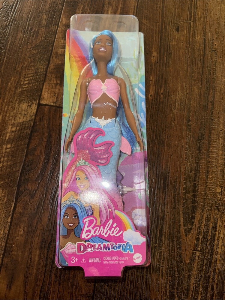 Barbie - Dreamtopia Mermaid Doll - Blue Hair with Pink & Blue Mermaid Tail