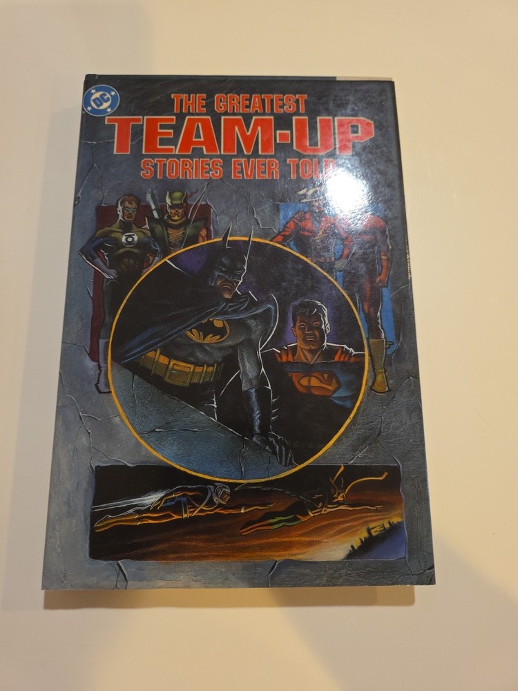 1989 DC COMICS THE GREATEST TEAM -UP STORIES EVER TOLD VINTAGE HARDCOVER BOOK