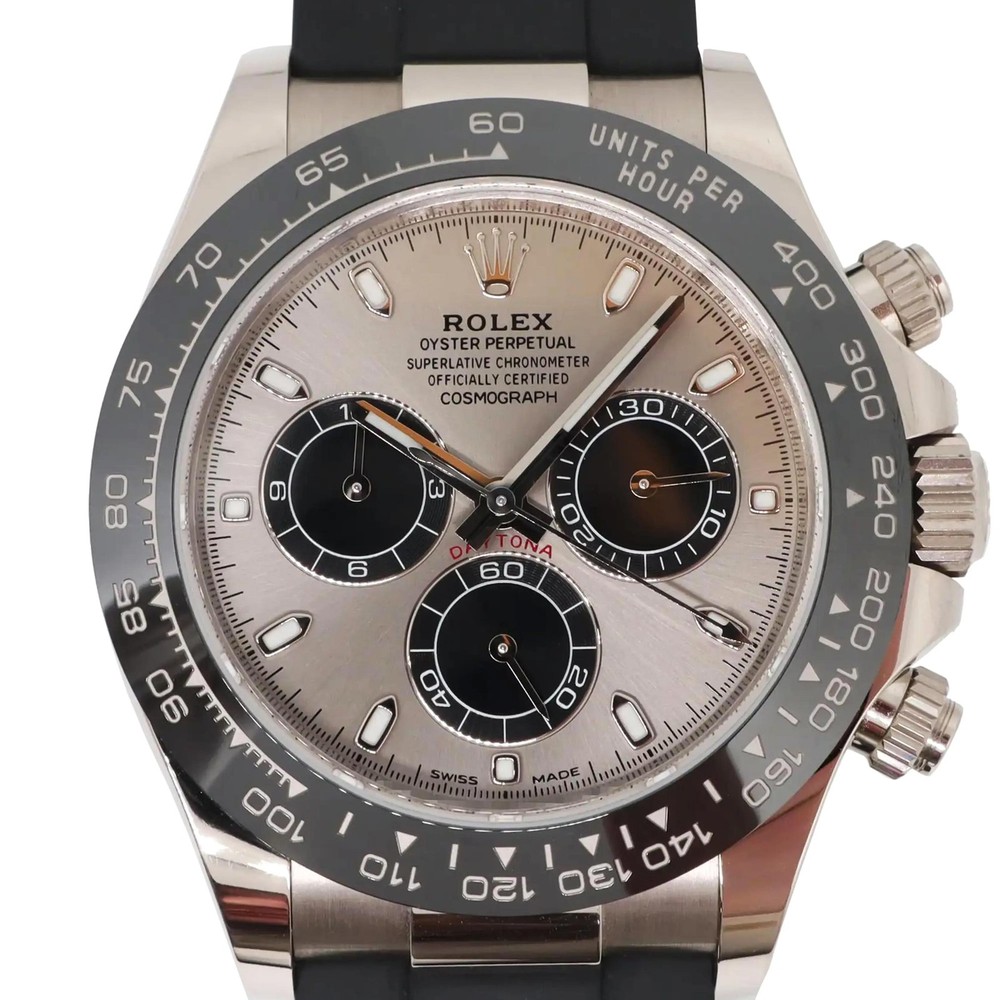 2020s Mint Rolex 116519LN Cosmograph Daytona Ghost 18K White Gold Ceramic Watch