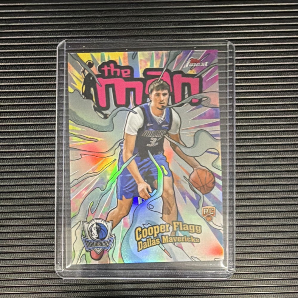 Topps 2025 Finest Rookie Insert Cooper Flagg Dallas Mavericks The Man TM-16