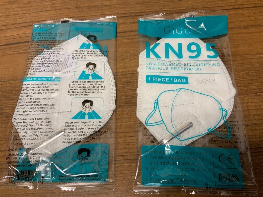KN95 Protective Face Mask 95% Disposable Respirator **