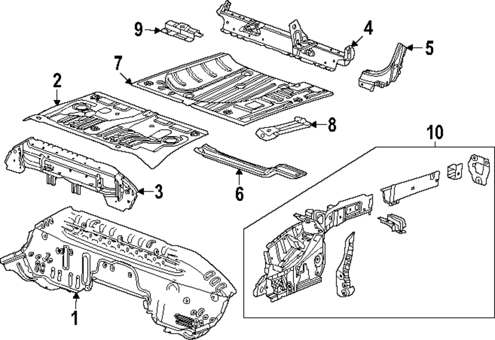 Genuine GM Lower Cross-Member 60003756