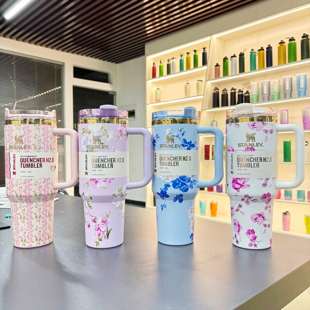 ~Love#Shack#Fancy Quencher Tumbler H2.0 40OZ Stainless Steel Cup Best Gift~A